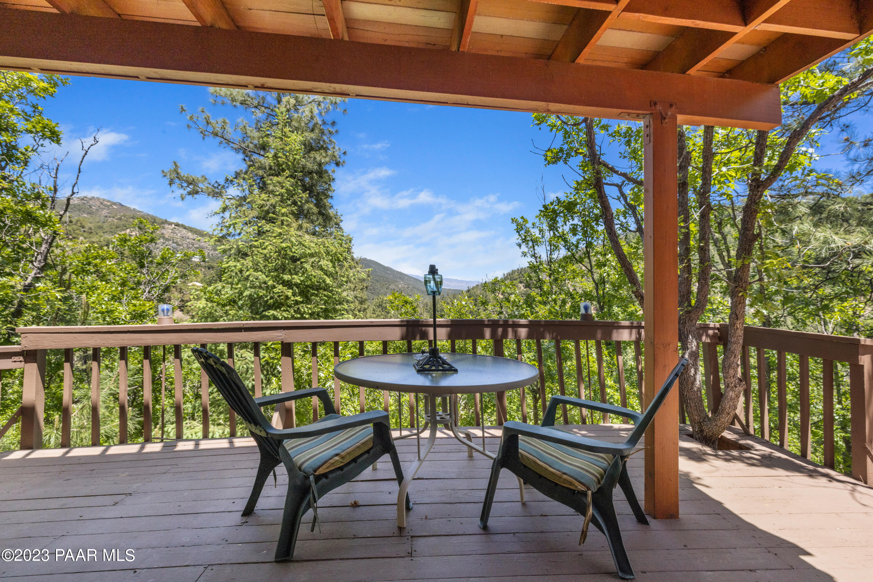 8434 Mountain View Road Mayer, AZ 86333 - Photo 11 of 33 a view of a chairs and table in patio