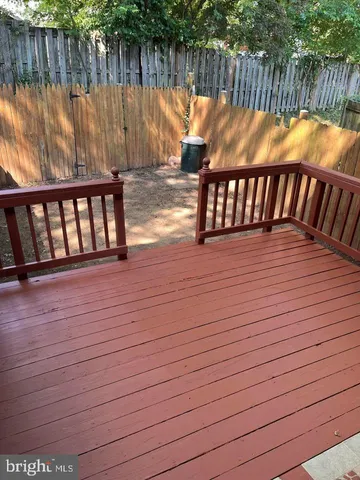 a view of wooden deck