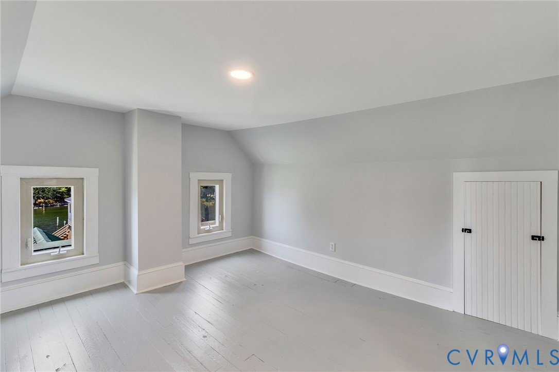 618 Main Street Reedville, VA 22539 - Photo 37 of 54 Finished attic space featuring painted wood floori