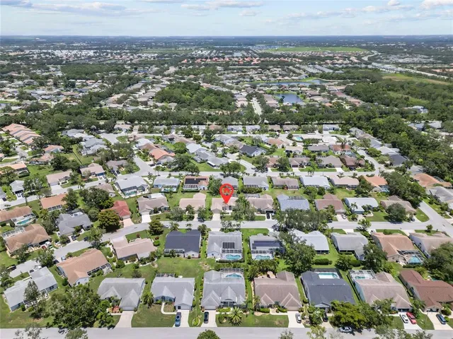 an aerial view of a city