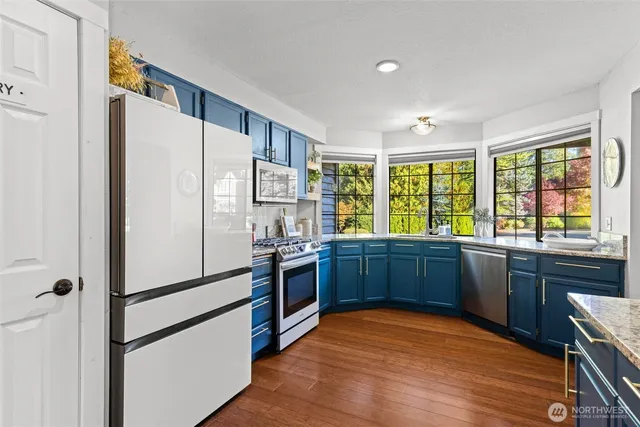 a bedroom with a bed and a cabinets