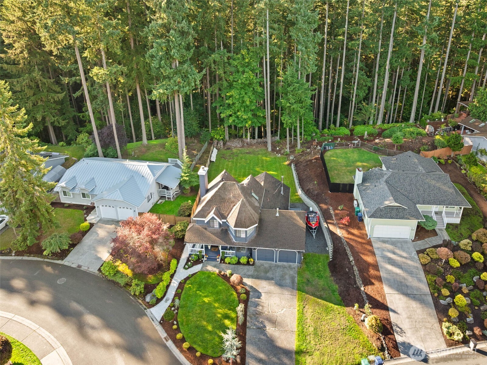 9630 50th Place West Mukilteo, WA 98275 - Photo 37 of 39 an aerial view of a house with garden space and street view