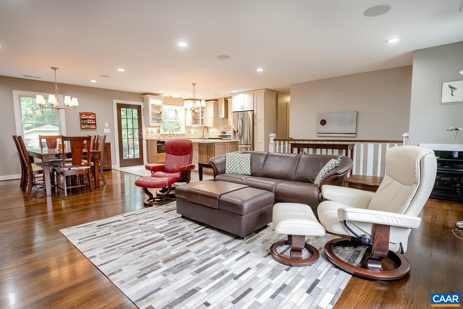 728 Shamrock Road Charlottesville, VA 22903 - Photo 7 of 35 a living room with furniture a couch and wooden floor