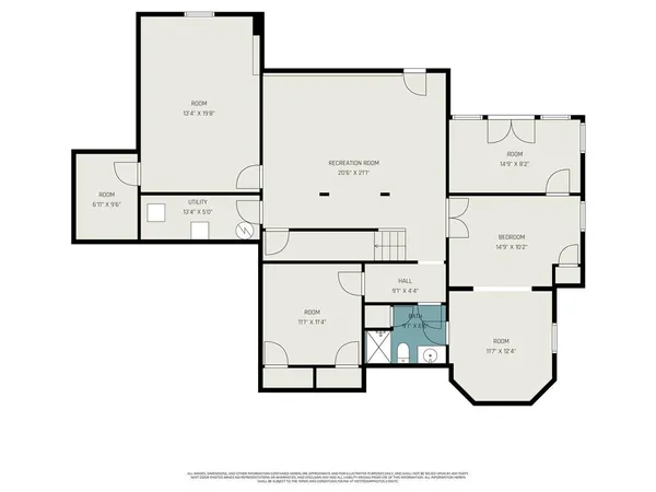 an aerial view of a house with a yard and lake view