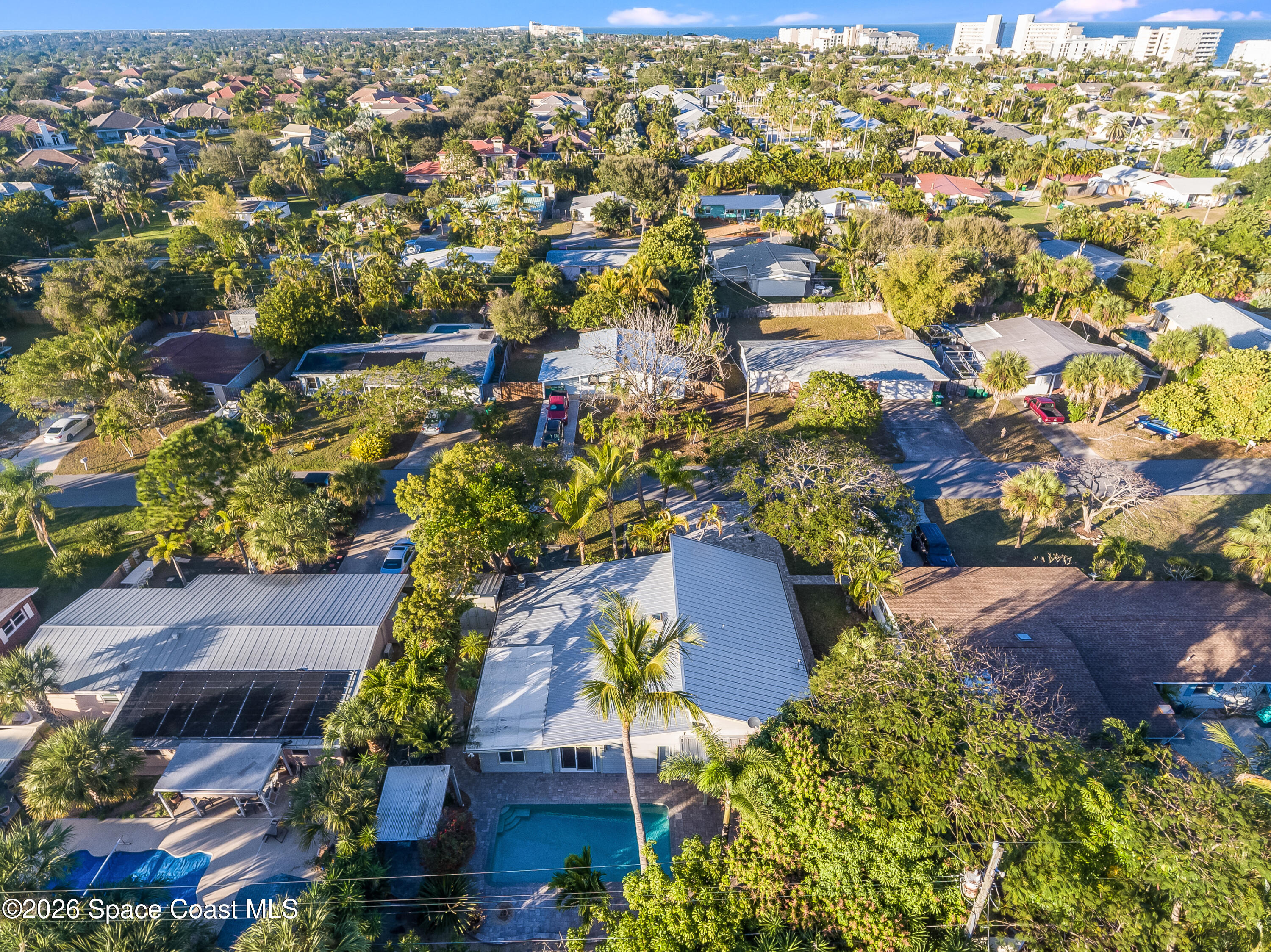 331 Avenida Del Sol Indialantic, FL 32903 - Photo 47 of 51 an aerial view of residential houses with outdoor space