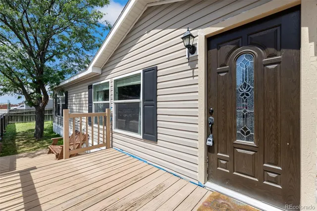 a view of a house with a porch