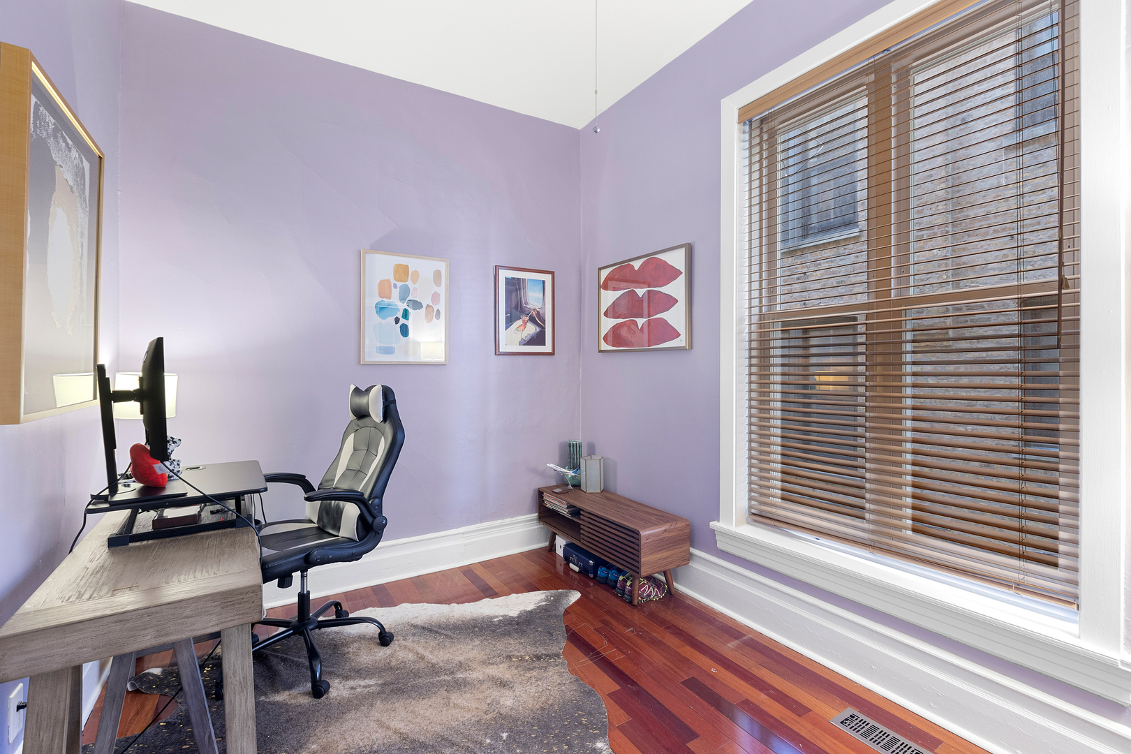 929 West Fletcher Street Chicago, IL 60657 - Photo 19 of 53 a view of a workspace with furniture and a window