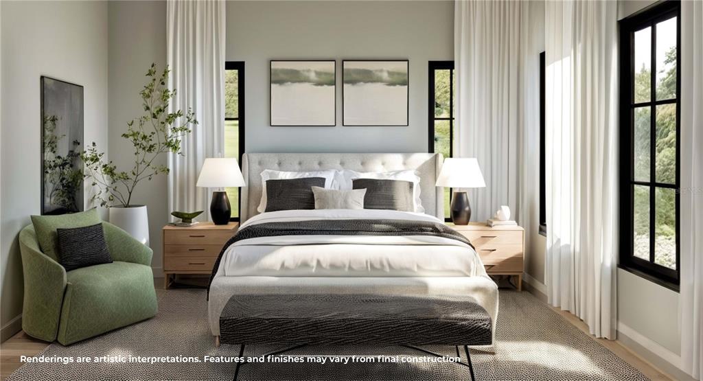 185 Sylvan Boulevard Winter Park, FL 32789 - Photo 4 of 10 a spacious bedroom with a bed a couch and a window