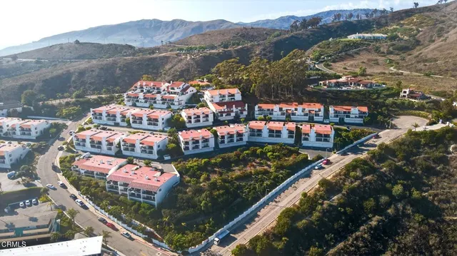 an aerial view of a city