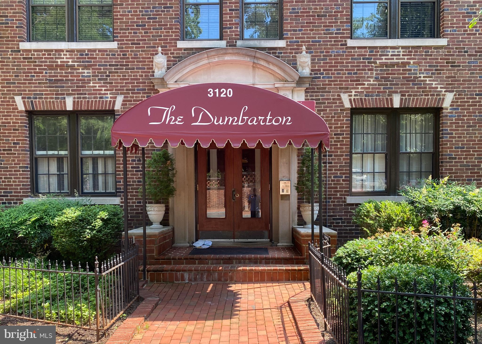 3120 R Street Northwest, Unit 107 Washington, DC 20007 - Photo 2 of 33 Welcoming covered awning on this classic federal