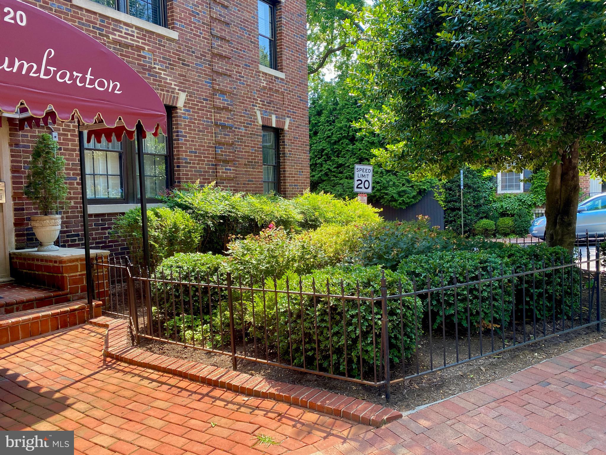 3120 R Street Northwest, Unit 107 Washington, DC 20007 - Photo 3 of 33 Lush and welcome manicured grounds