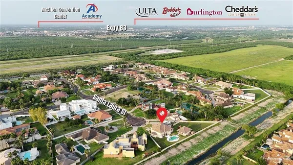 a view of a street with an ocean view