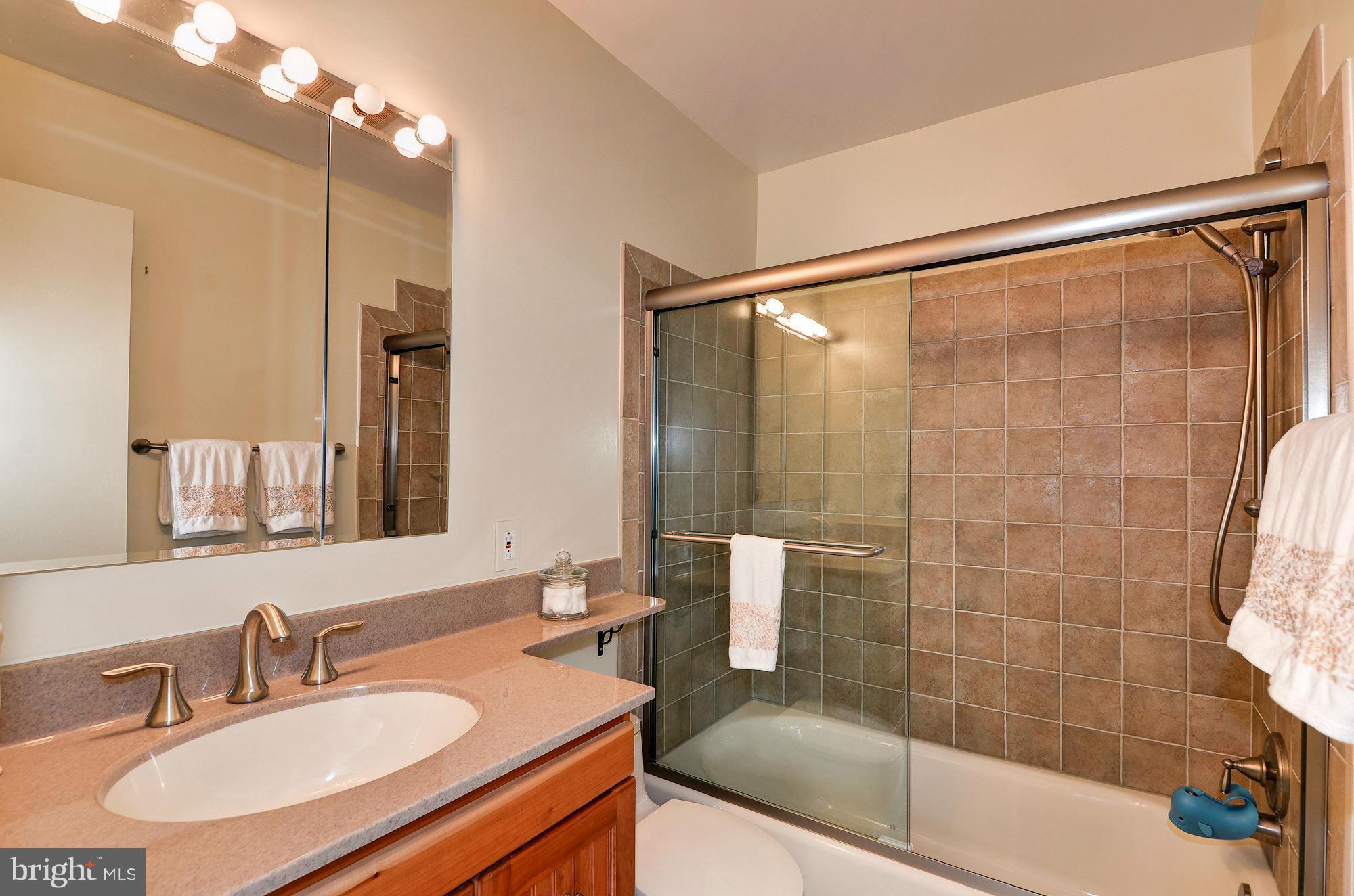 1946 Flowering Tree Terrace Silver Spring, MD 20902 - Photo 22 of 30 2nd Master Bedroom Bath with Tub and glass doors