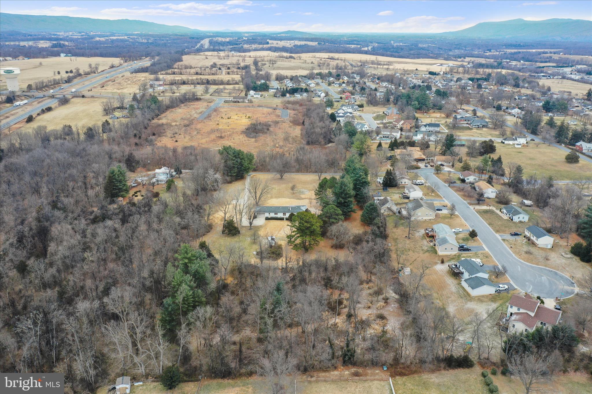 717 West Locust Street Woodstock, VA 22664 - Photo 60 of 71 an aerial view of residential building and green space