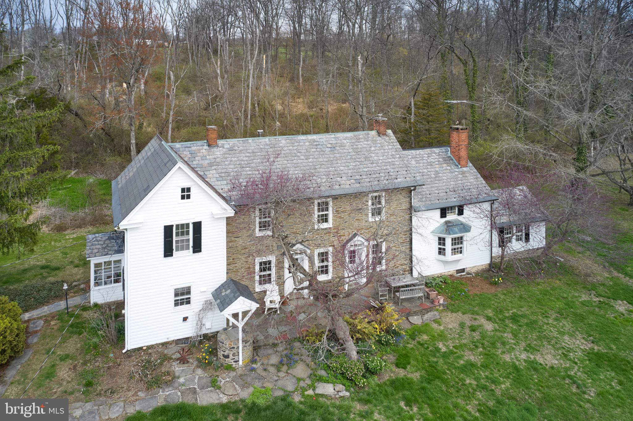 3837 Curly Hill Road Doylestown, PA 18902 - Photo 40 of 42 an aerial view of a house with garden