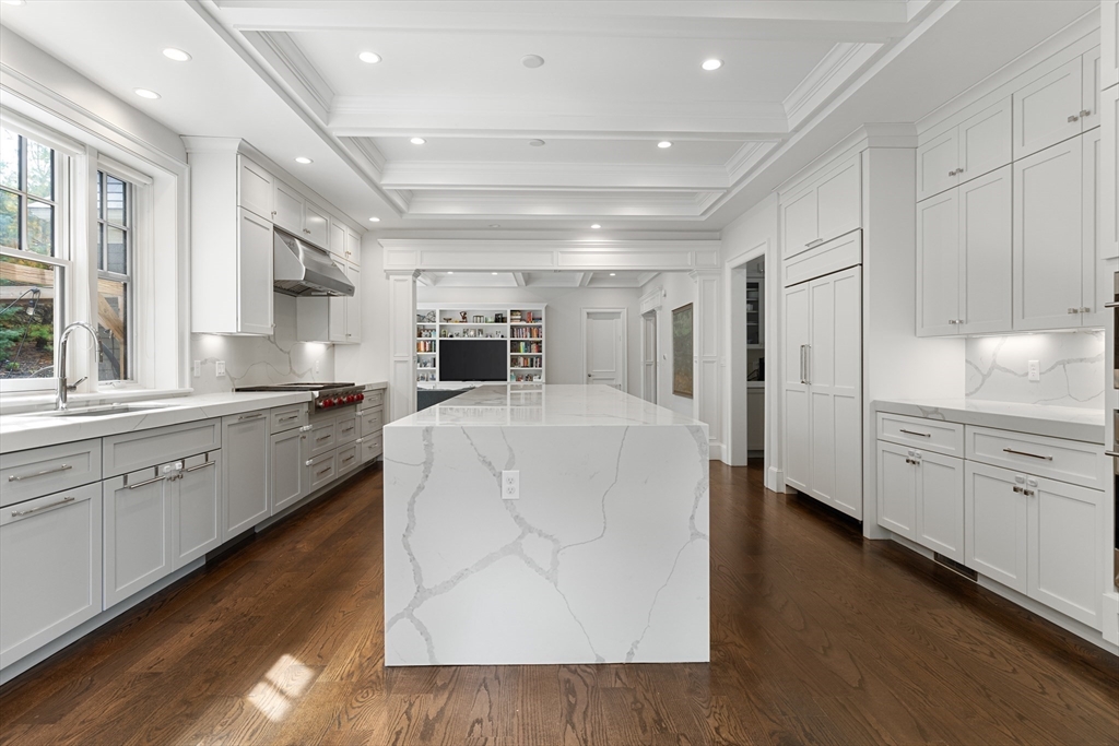 23 Crafts Road Brookline, MA 02467 - Photo 22 of 42 a large white kitchen with cabinets