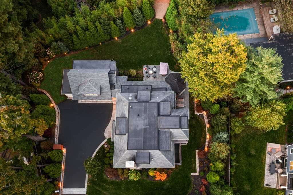 23 Crafts Road Brookline, MA 02467 - Photo 5 of 42 an aerial view of a house with a yard