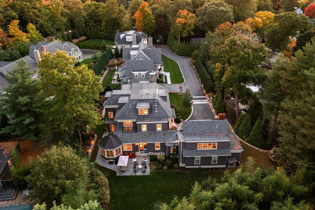 23 Crafts Road Brookline, MA 02467 - Photo 6 of 42 an aerial view of a house with a garden