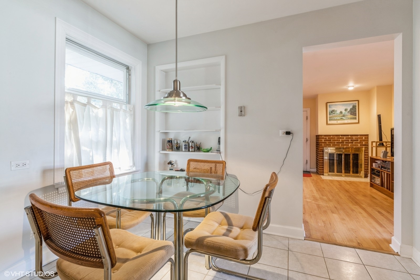 546 North Dee Road Park Ridge, IL 60068 - Photo 8 of 18 a dining room with furniture a chandelier and wooden floor