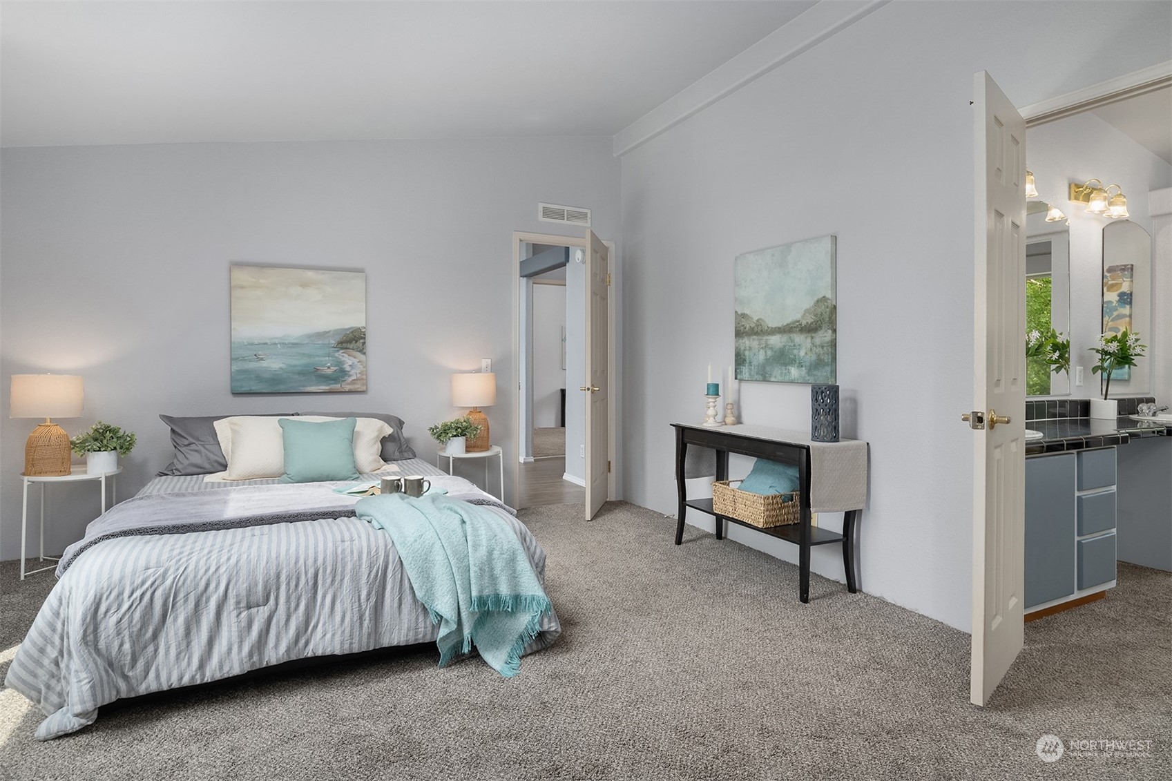 28932 Northeast Big Rock Road Duvall, WA 98019 - Photo 15 of 27 a bedroom with a bed and a table