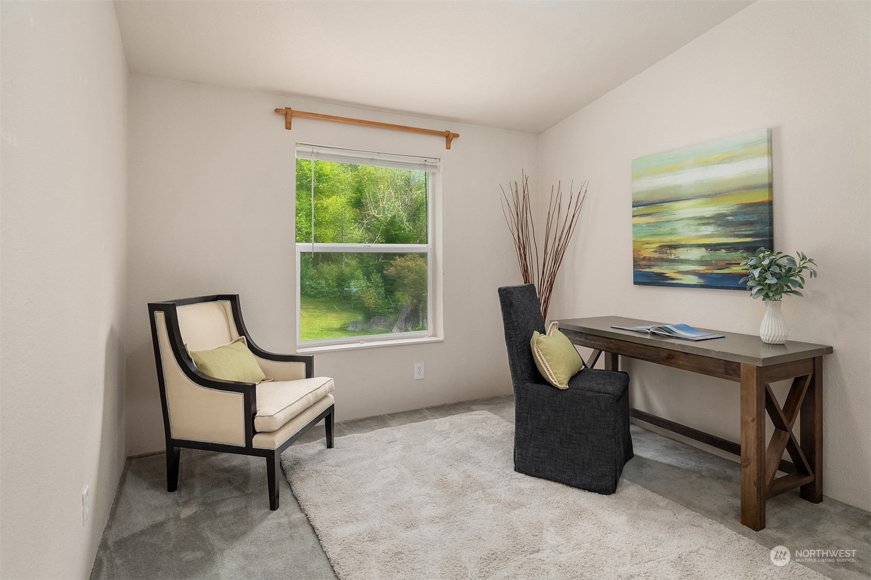 28932 Northeast Big Rock Road Duvall, WA 98019 - Photo 17 of 27 a view of a workspace with furniture and a window