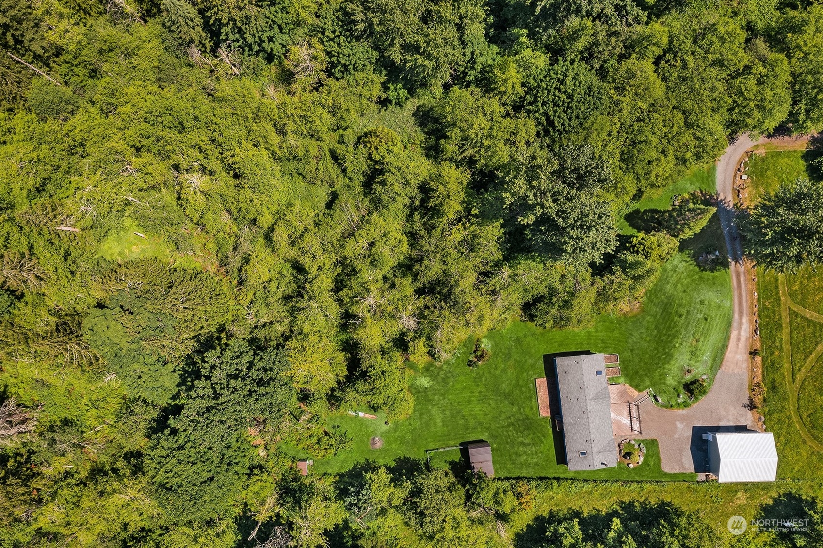 28932 Northeast Big Rock Road Duvall, WA 98019 - Photo 24 of 27 an aerial view of a house with a yard