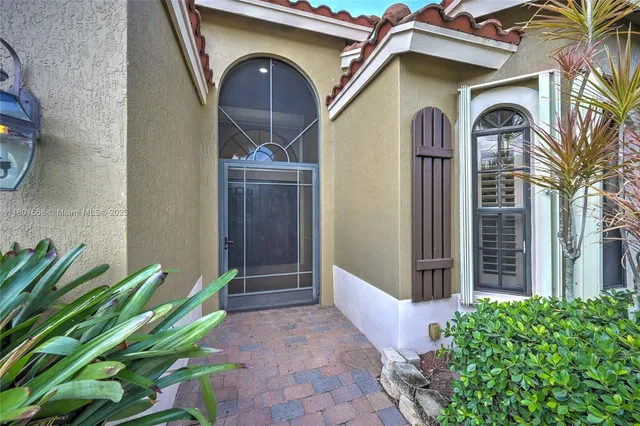 a view of front door