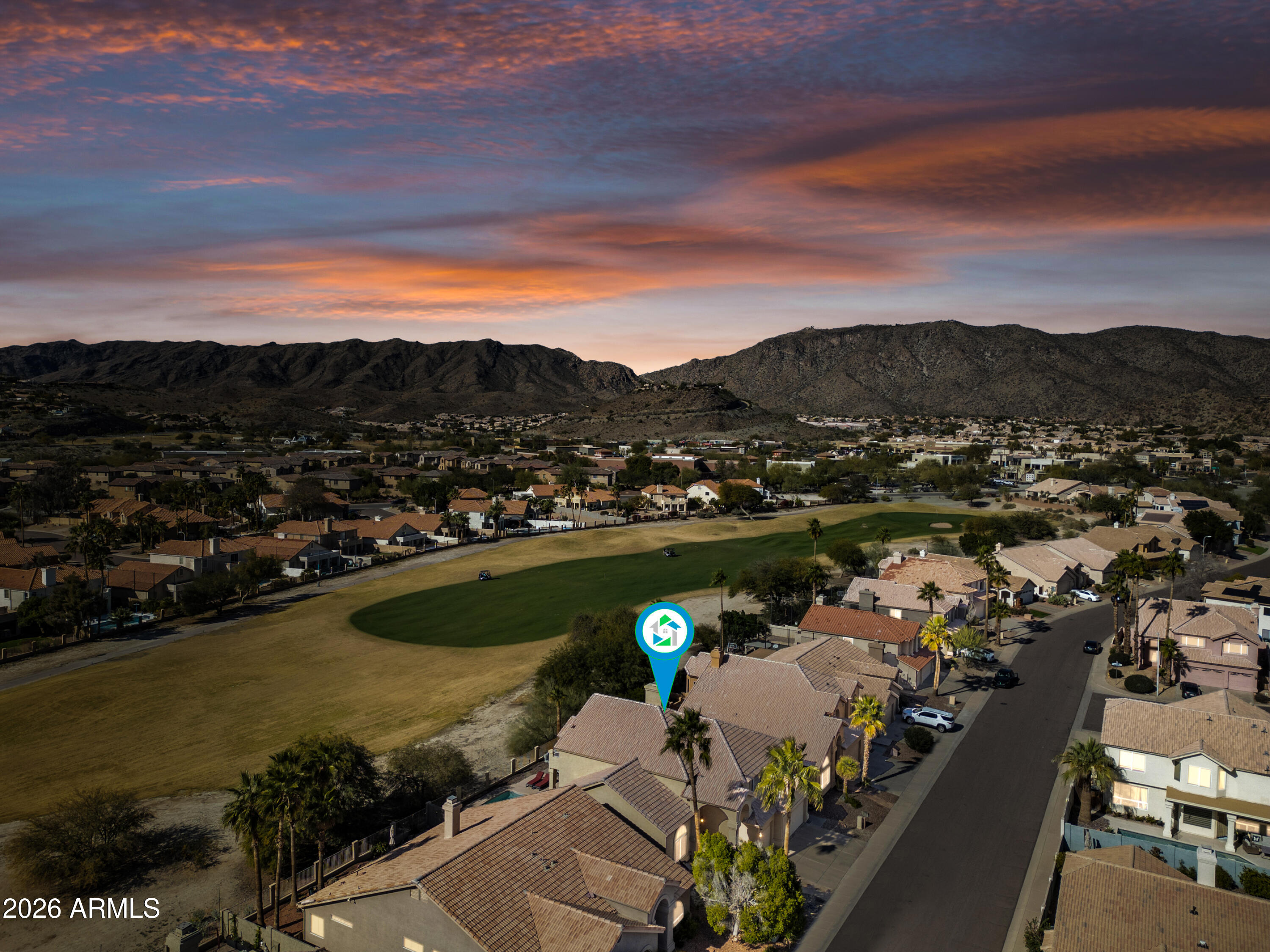 16006 South 13th Place Phoenix, AZ 85048 - Photo 6 of 63 Golf course sunset views