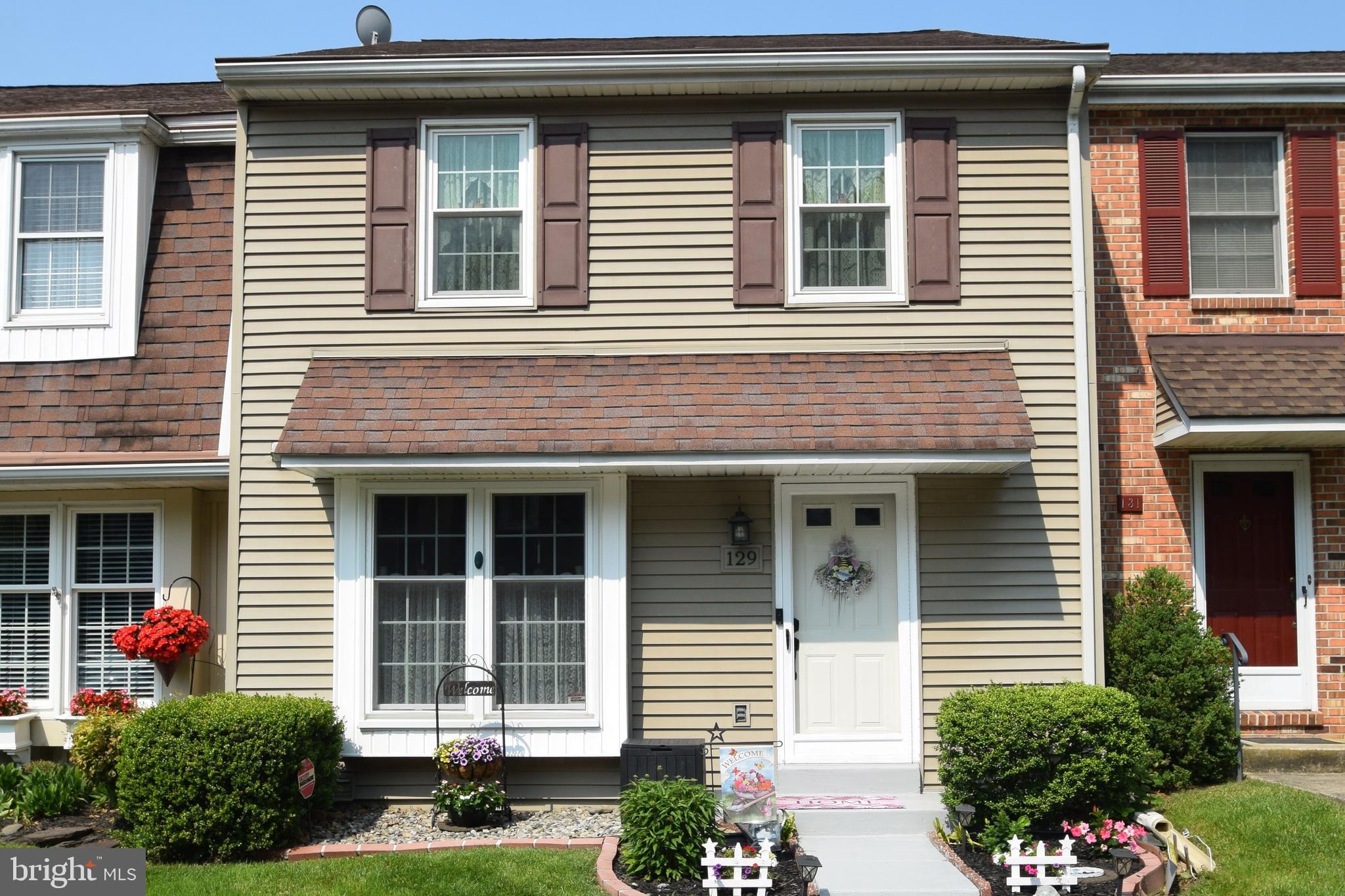 a front view of a house