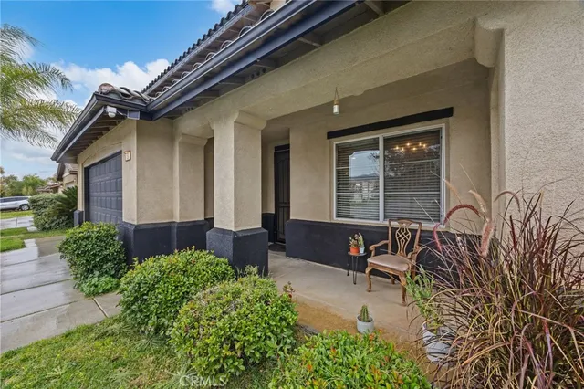 a front view of a house