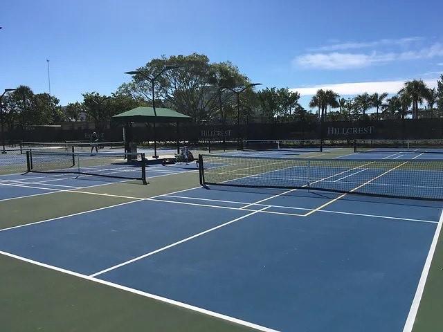 4200 Hillcrest Drive, Unit 711 Hollywood, FL 33021 - Photo 36 of 37 a view of a tennis court
