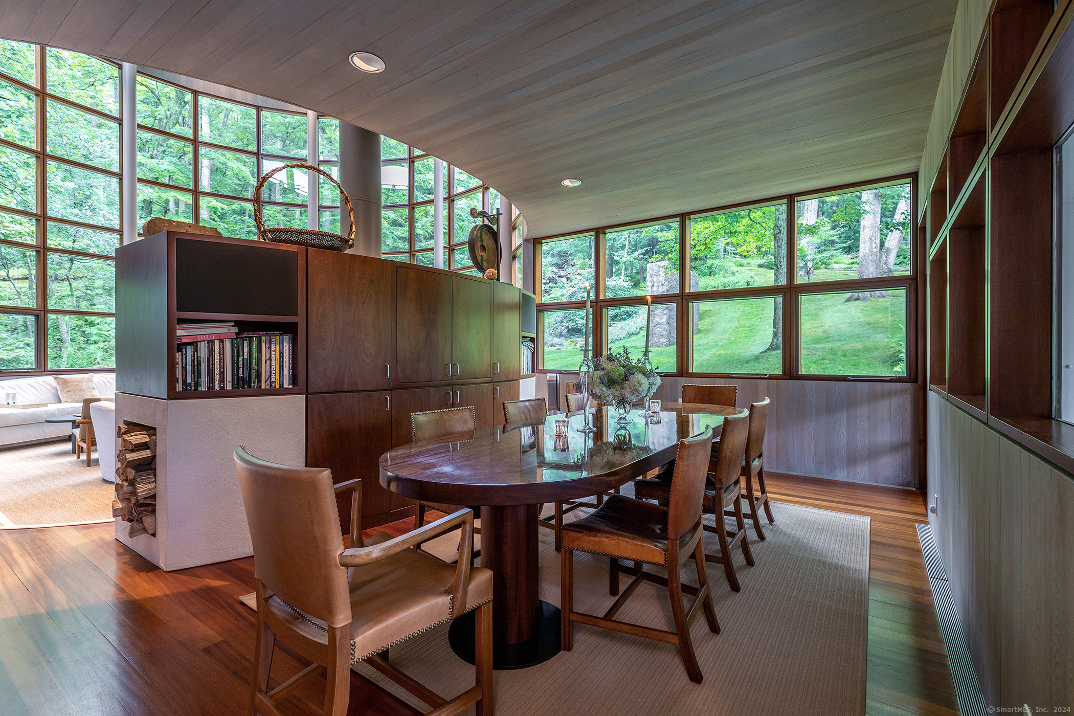 23 Mauwee Brook Road Kent, CT 06757 - Photo 19 of 40 a view of a dining room with furniture window and outside view