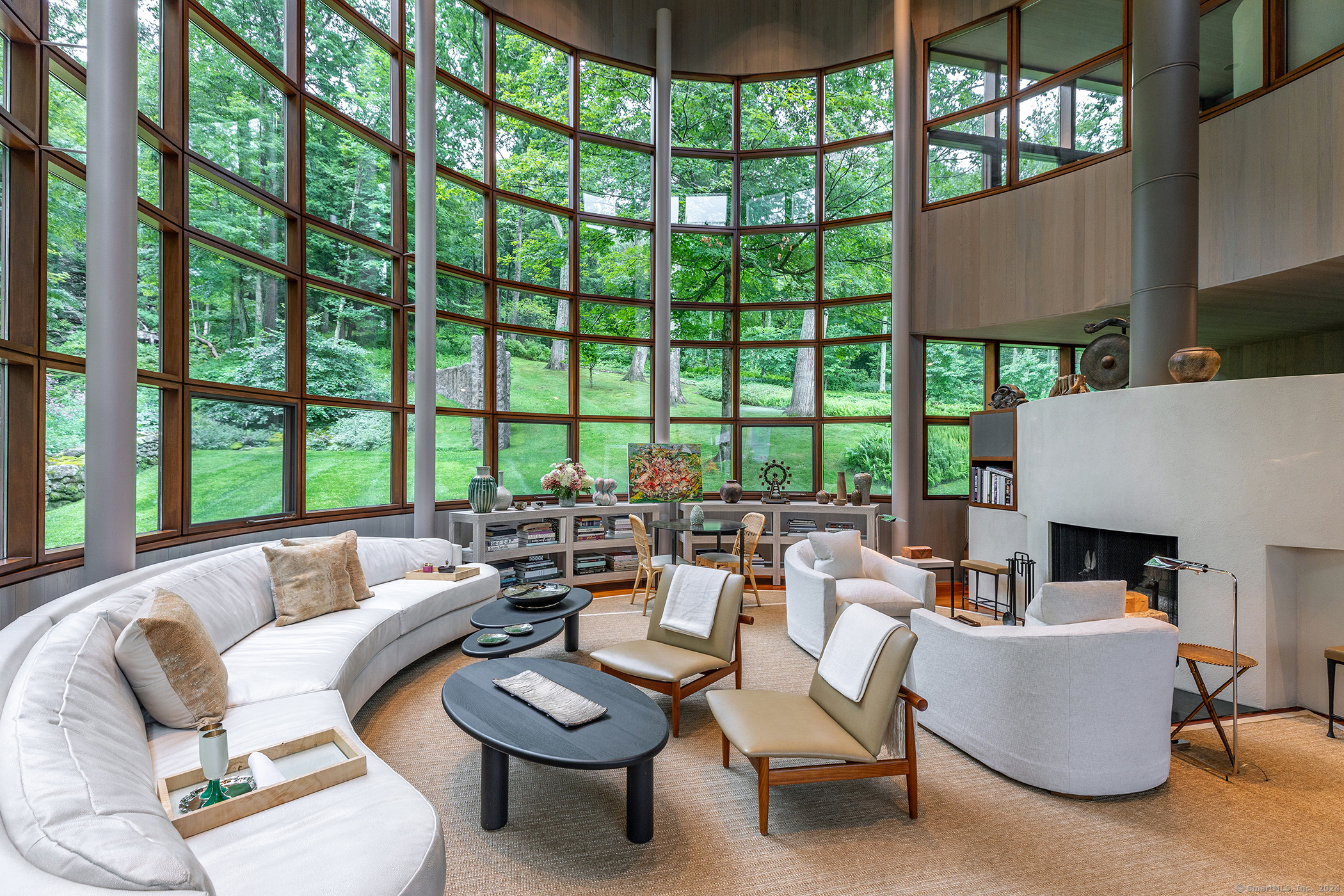 23 Mauwee Brook Road Kent, CT 06757 - Photo 33 of 40 a living room with furniture and a large window