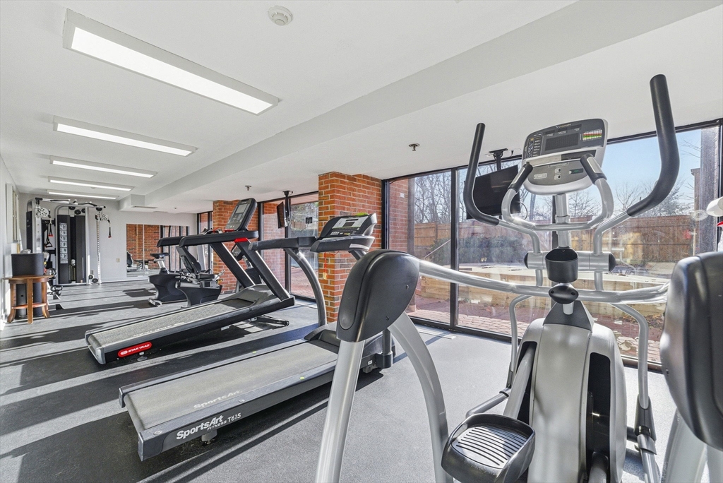 100 Rosemary Way, Unit 324 Needham, MA 02494 - Photo 25 of 27 a view of a room with gym equipment