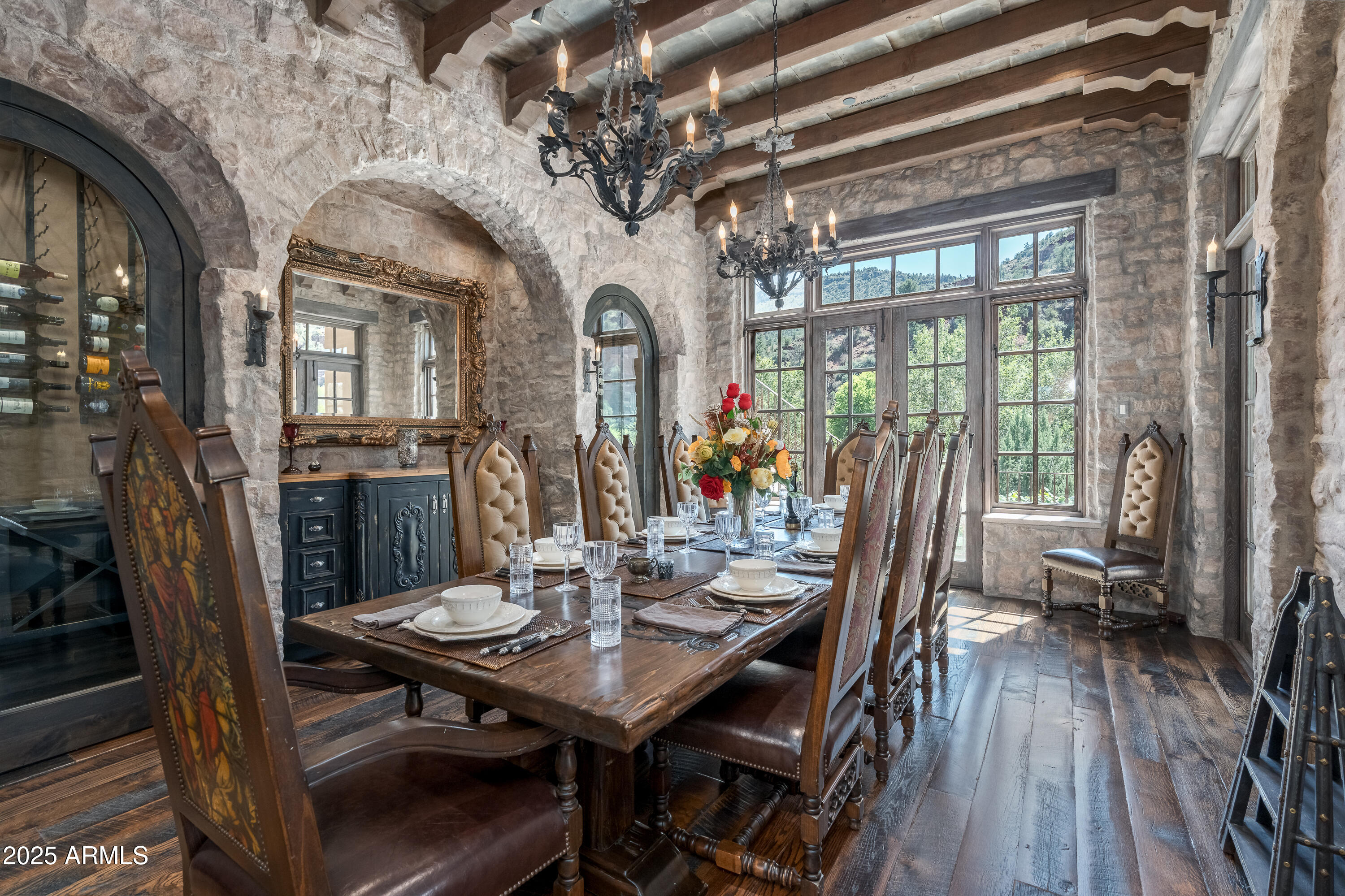 330 Eagle Mountain Ranch Road Sedona, AZ 86336 - Photo 23 of 87 a view of a dining room with furniture window and wooden floor