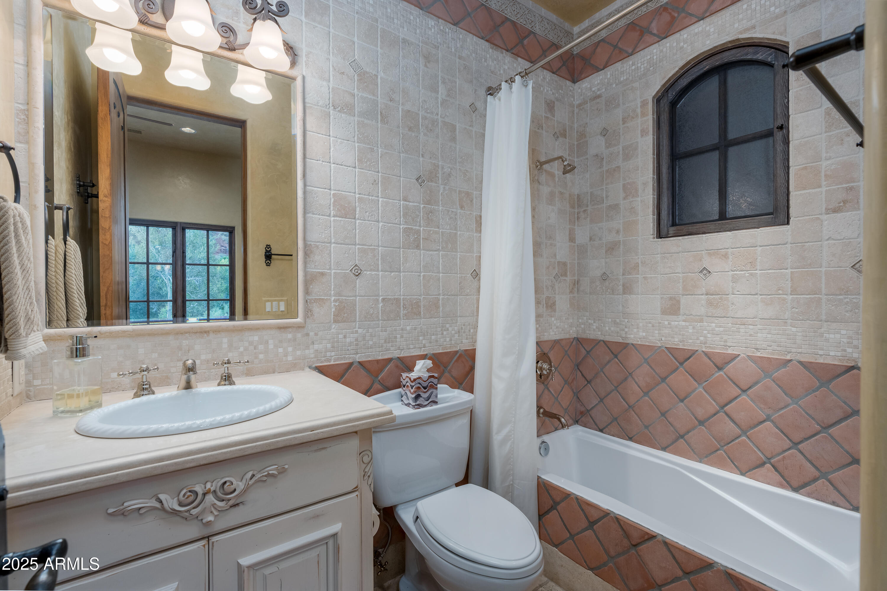330 Eagle Mountain Ranch Road Sedona, AZ 86336 - Photo 42 of 87 a bathroom with a sink a toilet and shower
