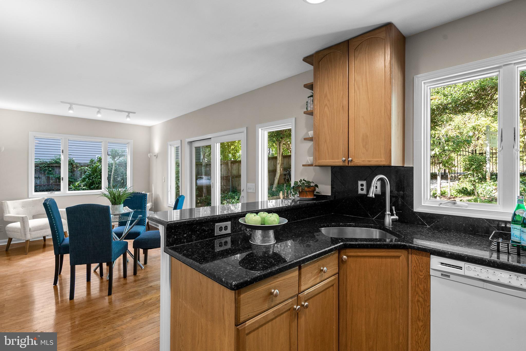 35 Ericsson Road Cabin John, MD 20818 - Photo 12 of 46 Kitchen into Dining & Sitting Room