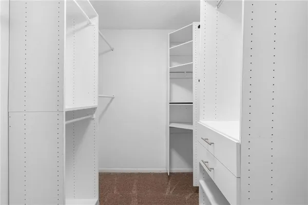 a view of walk in closet