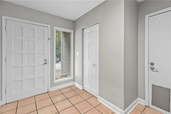 a view of an empty room