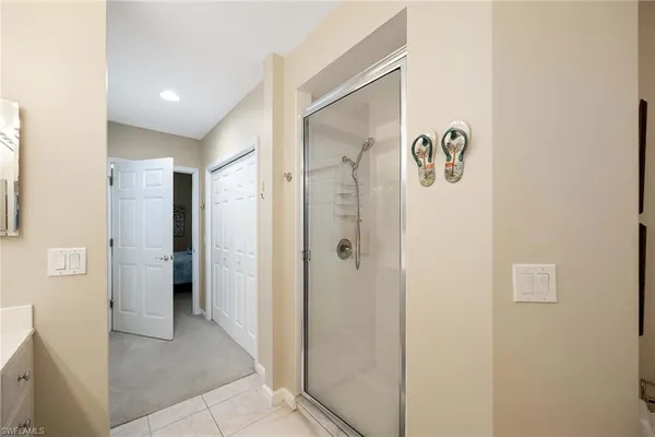 a view of a hallway with elevator