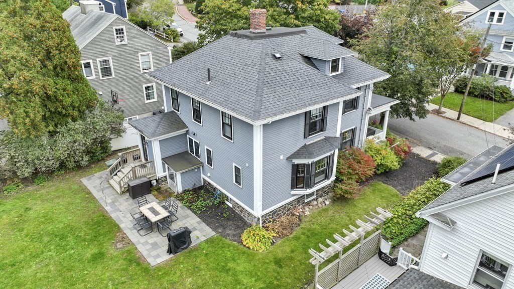 20 Columbus Avenue Beverly, MA 01915 - Photo 37 of 39 an aerial view of a house with swimming pool
