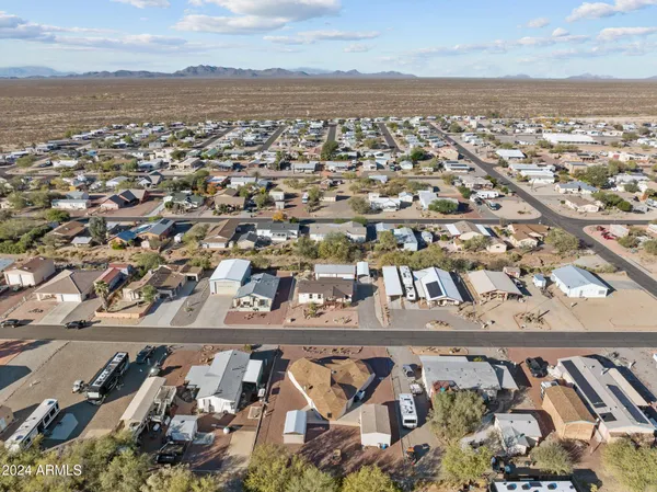 an aerial view of a city