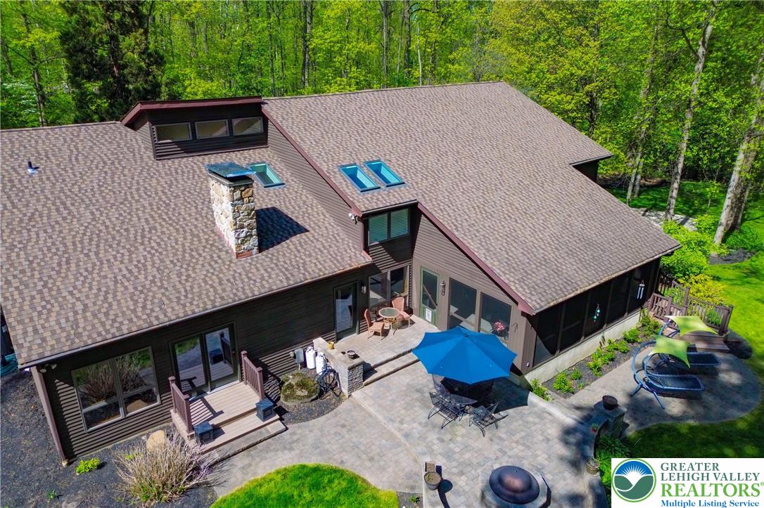 2159 Quarry Road Coopersburg, PA 18036 - Photo 75 of 79 Rear view, multi level patios, deck and screened porch