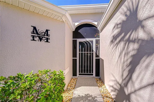 a view of a entryway door of the house