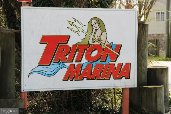 with sign board