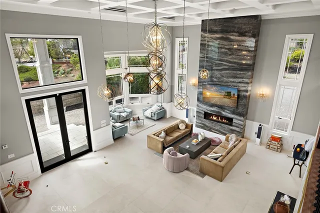 an open kitchen with a table and chairs