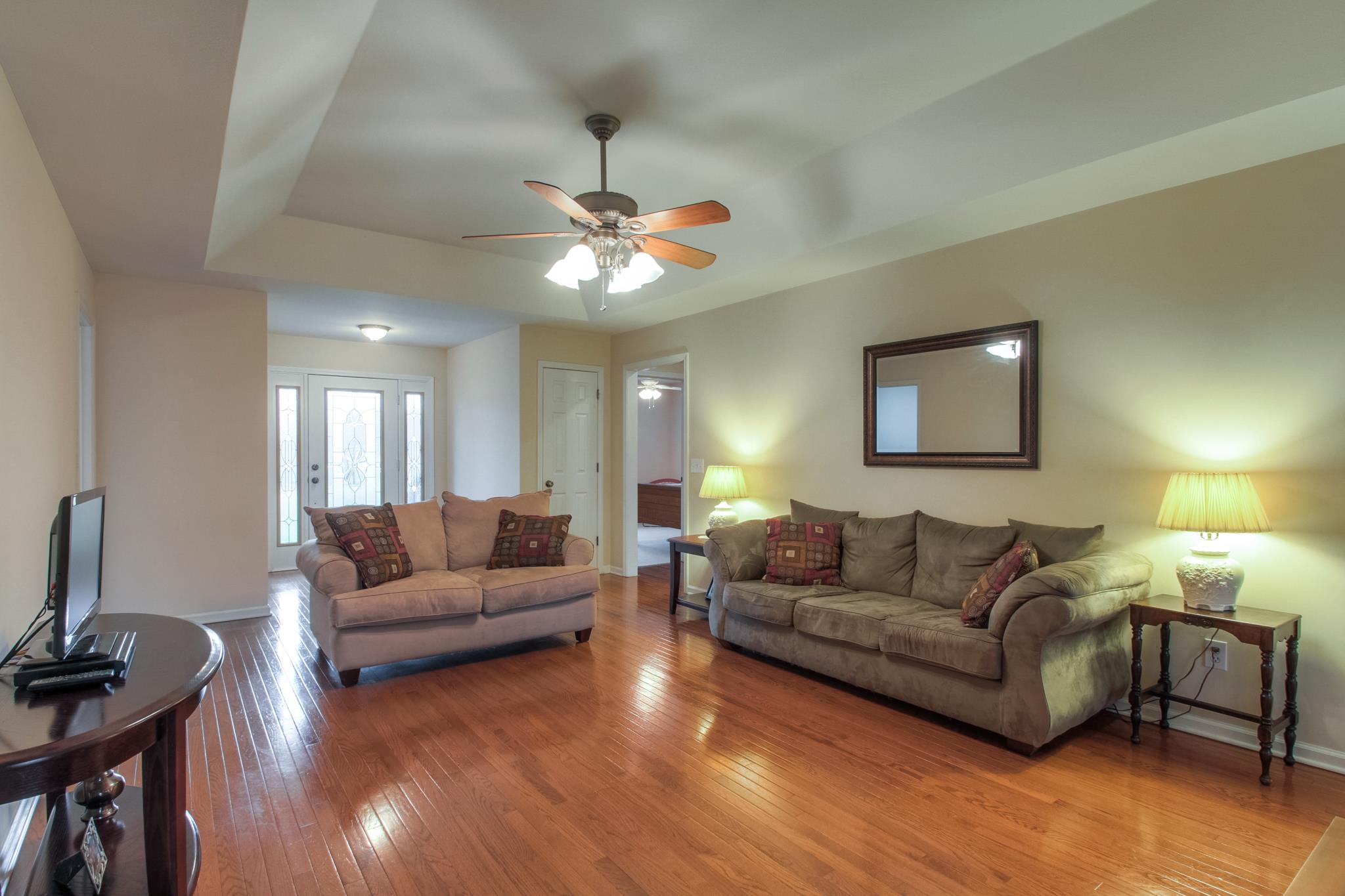 2735 Derby Run Road Springfield, TN 37172 - Photo 8 of 25 a living room with furniture and a chandelier