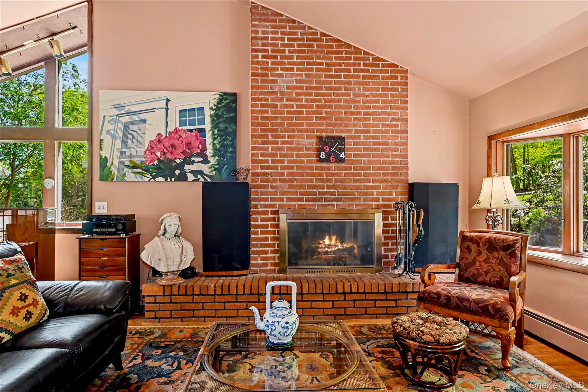 631 Croton Falls Road Carmel, NY 10512 - Photo 12 of 43 a living room with furniture fireplace and flat screen tv