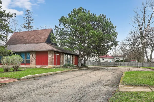 a view of road with trees