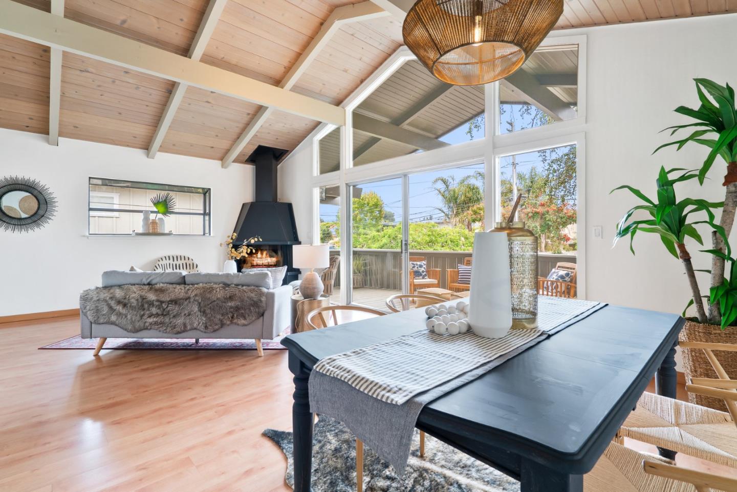 215 Martin Drive Aptos, CA 95003 - Photo 17 of 51 a living room with furniture and a potted plant